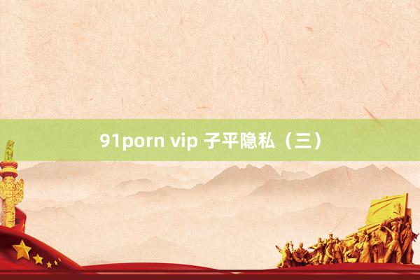 91porn vip 子平隐私（三）