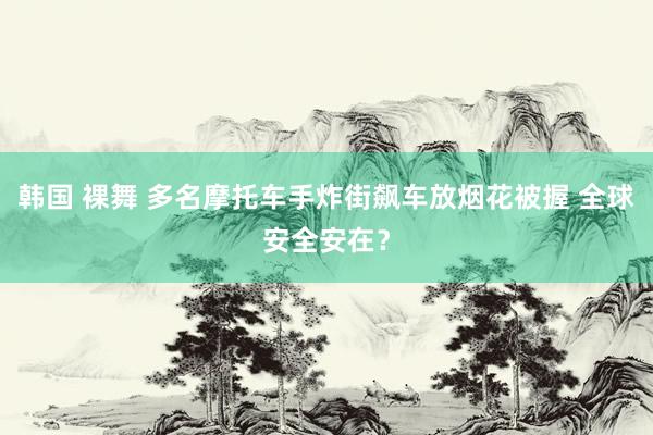 韩国 裸舞 多名摩托车手炸街飙车放烟花被握 全球安全安在？