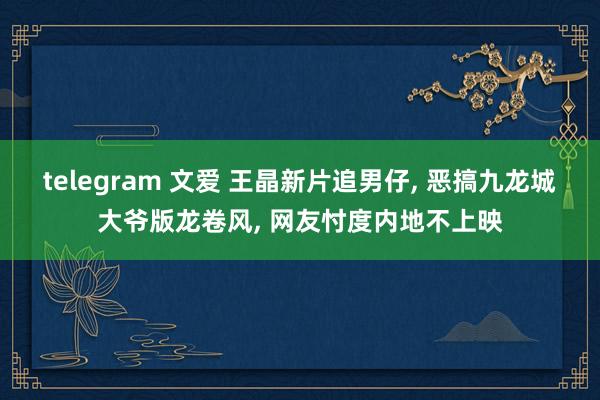 telegram 文爱 王晶新片追男仔， 恶搞九龙城大爷版龙卷风， 网友忖度内地不上映