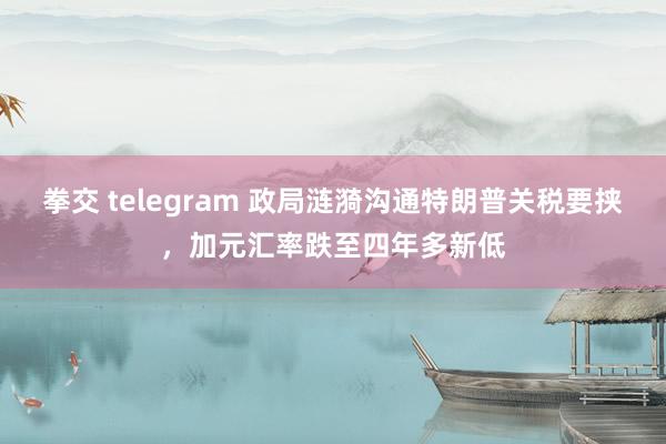 拳交 telegram 政局涟漪沟通特朗普关税要挟，加元汇率跌至四年多新低