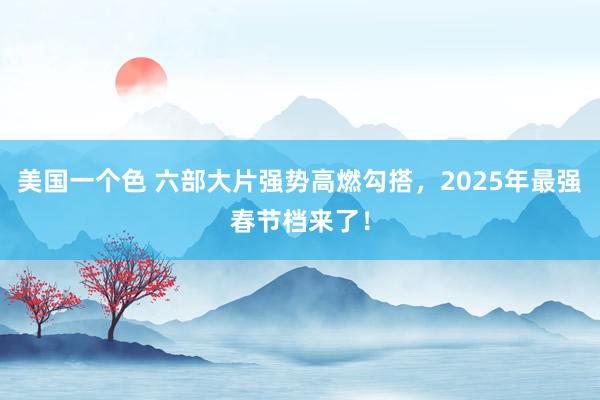 美国一个色 六部大片强势高燃勾搭，2025年最强春节档来了！