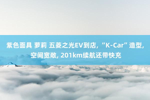 紫色面具 萝莉 五菱之光EV到店， “K-Car”造型， 空间宽敞， 201km续航还带快充