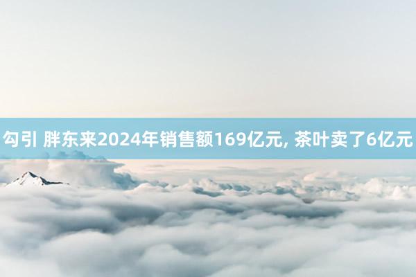 勾引 胖东来2024年销售额169亿元， 茶叶卖了6亿元