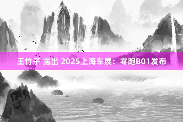 王竹子 露出 2025上海车展：零跑B01发布